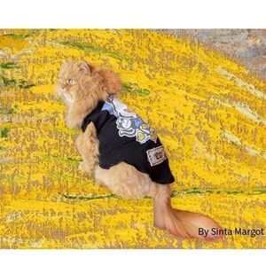 Digital print and photography by me if my Persian cat NWT as a print